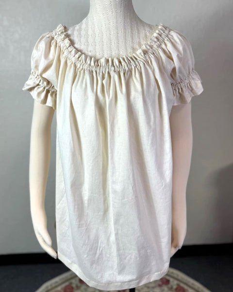 Chemise -Ruffled Short Sleeve - Variety of Colors