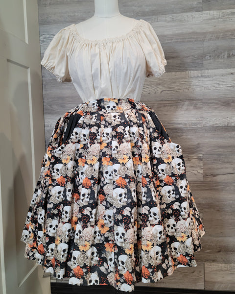 Flirty Length Drawstring Skirt with Pockets - Variety of Prints