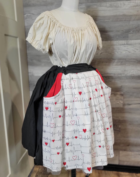 Flirty Length Drawstring Skirt with Pockets - Variety of Prints