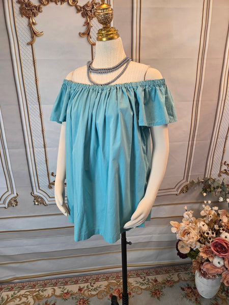 Chemise - Elastic Neck - Cap Sleeve - Variety of Colors