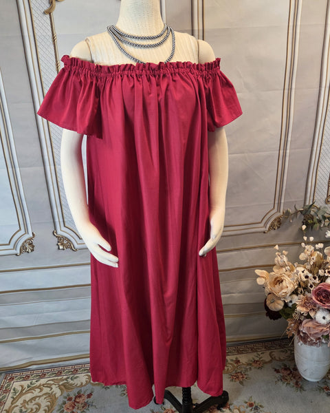Chemise - Midi / Tea Length- Cap Sleeve - Regency Shift - Nightgown