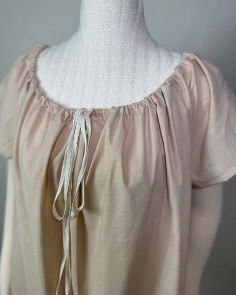 Chemise - DrawString Neck - Cap Sleeve - Variety of Colors