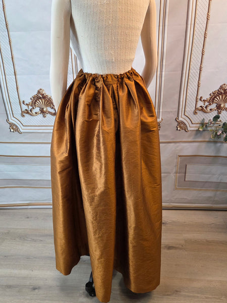 Dupioni Self Bustling Over Skirt