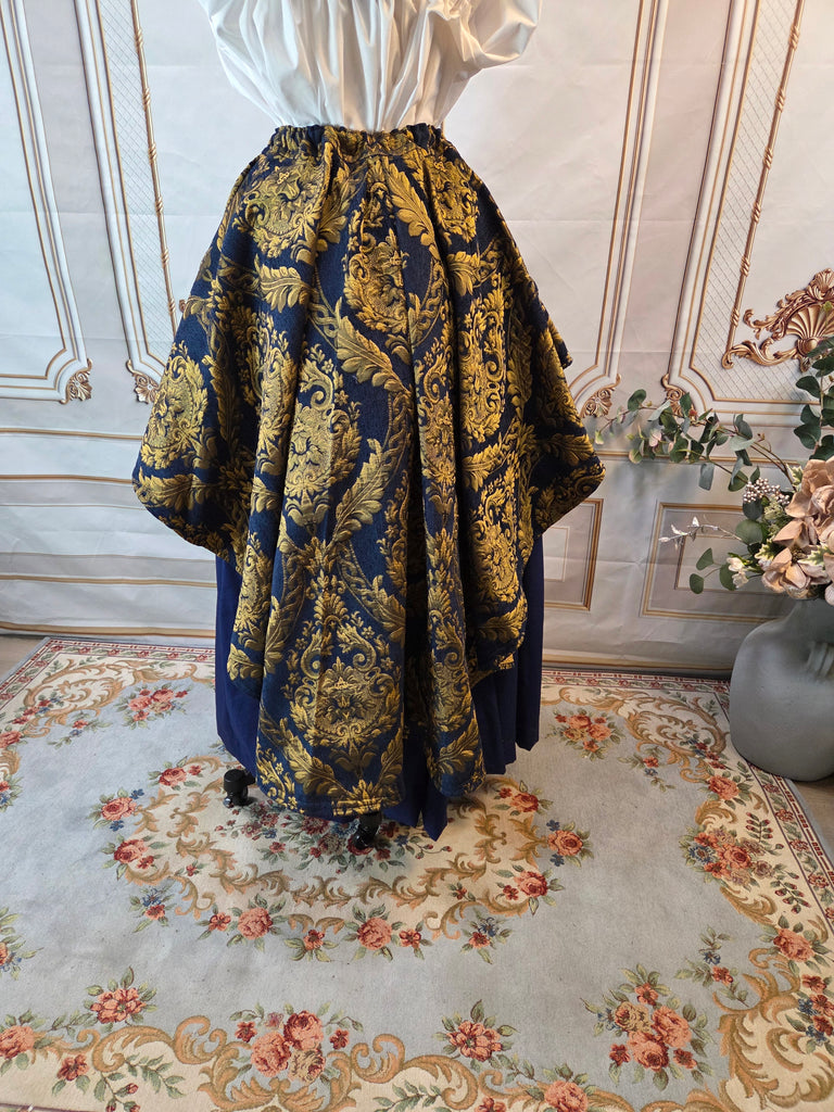 Evil Queen Bustle Over Skirt - Chenille Brocade - EaGenie's Scots 'n Knots