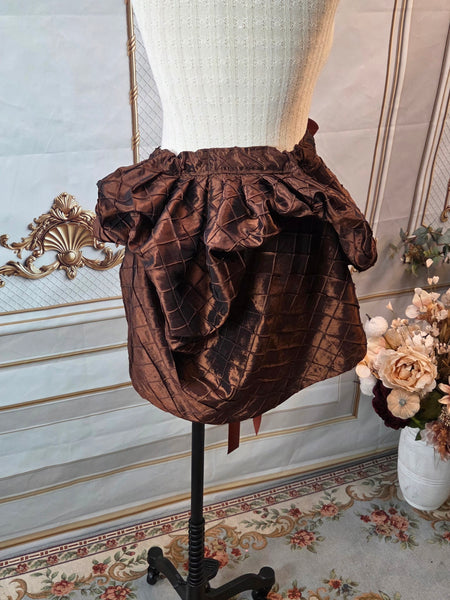 Short Bustled Over Skirt - Variety of Colors