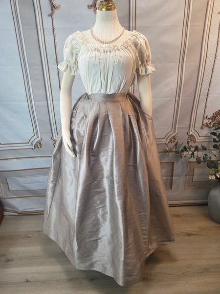 Dupioni Skirt with Pockets