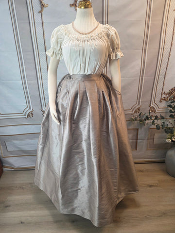 Dupioni Skirt with Pockets