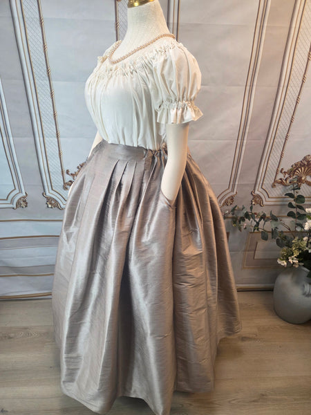 Dupioni Skirt with Pockets