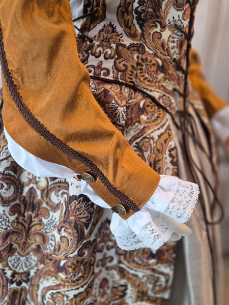 Elizabethan Sleeves- Tie on - Dupioni