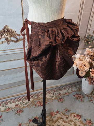 Short Bustled Over Skirt - Variety of Colors