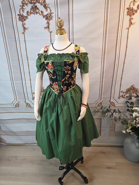 Cottage Bodice - Dark Floral