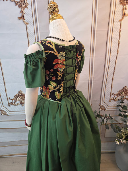 Cottage Bodice - Dark Floral