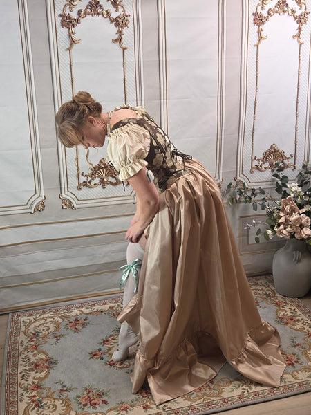 Ruffled Bustling Over Skirt