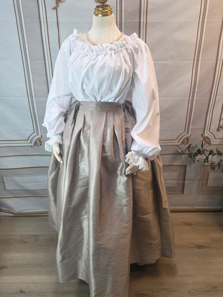 Dupioni Skirt with Pockets