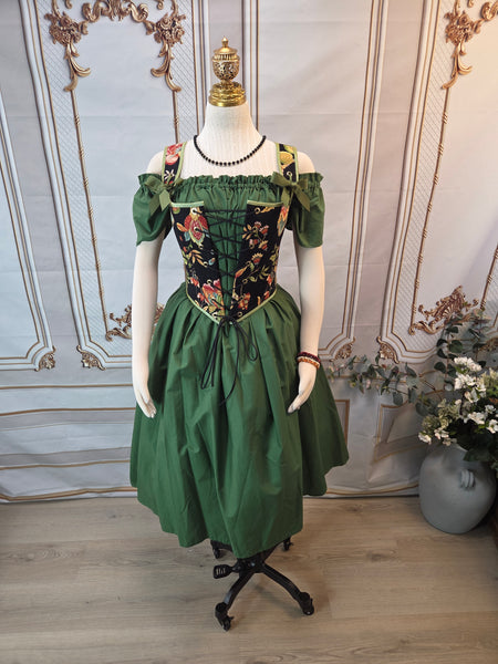 Cottage Bodice - Dark Floral