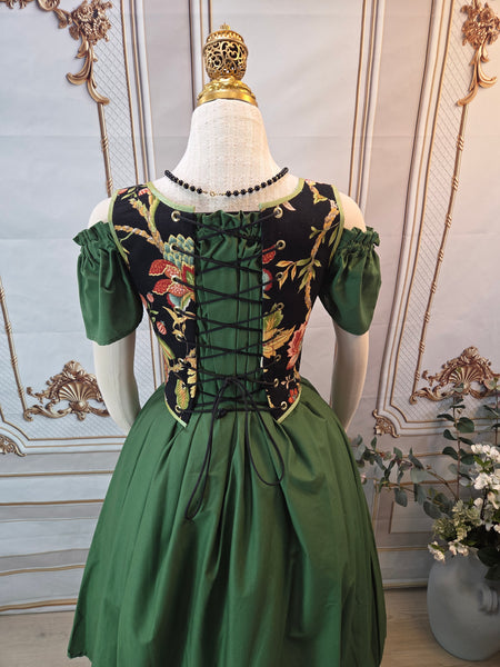 Cottage Bodice - Dark Floral
