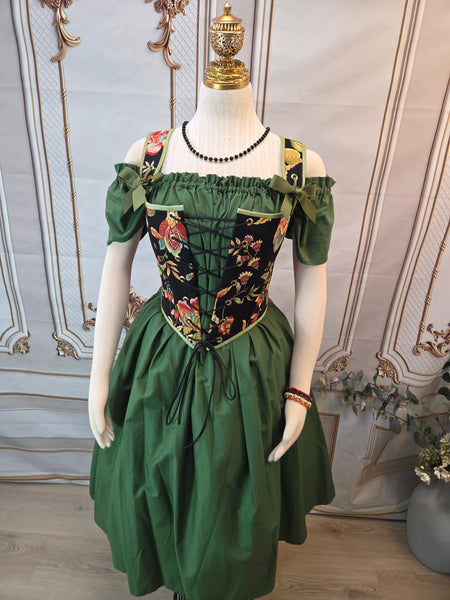 Cottage Bodice - Dark Floral