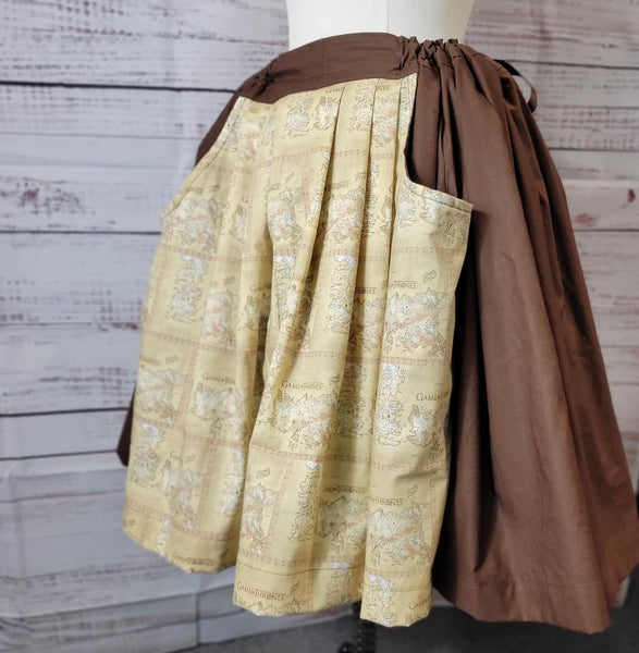Flirty Length Drawstring Skirt with Pockets - Variety of Licensed Prints