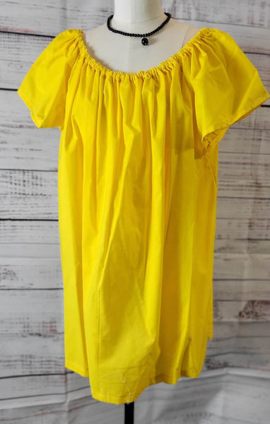 Chemise - Elastic Neck - Cap Sleeve - Variety of Colors