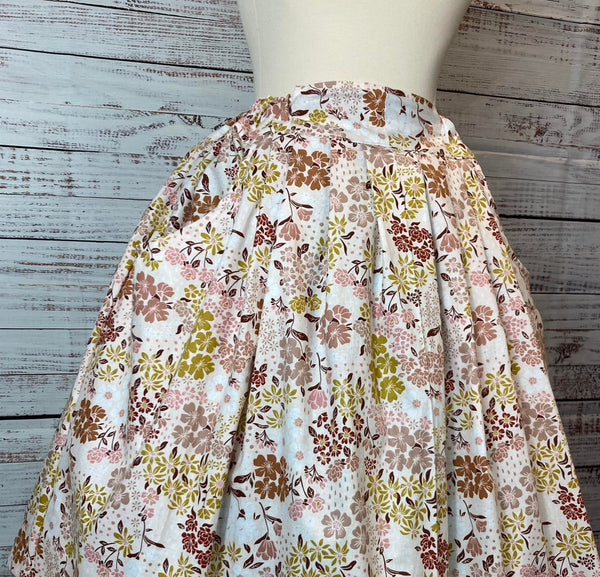 Tea Length Drawstring Skirt with Pockets-Variety of Colors/Patterns
